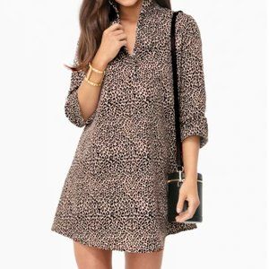 NWOT Tuckernuck Megan Taffeta Dress - Leopard Print